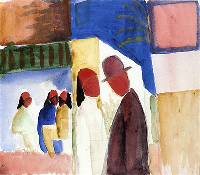 On the Street August Macke